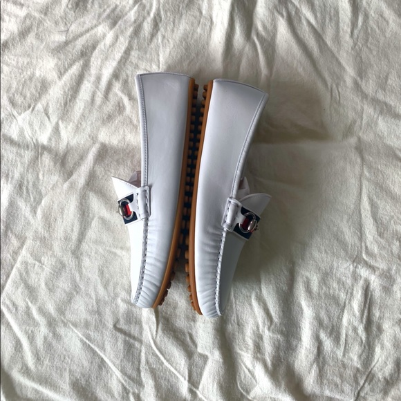 NIB Authentic Gucci Unisex Leather Moccasin Driver Loafers w/ Web details - Picture 3 of 8